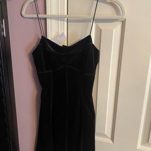 Urban outfitters velvet black dress